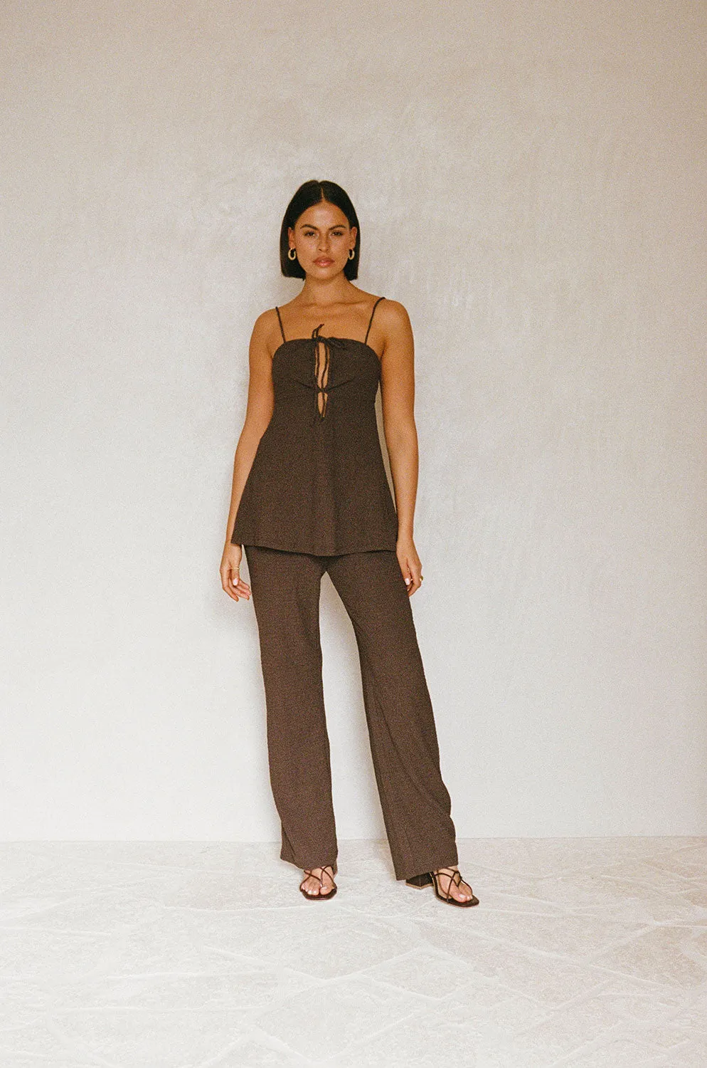 Ashton Jumpsuit - Chocolate