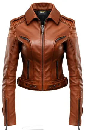 Brown Women Leather Jacket - Leather Jackets for Women