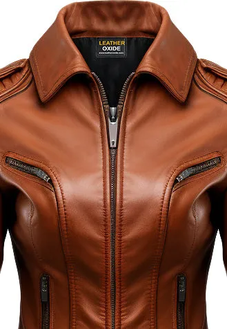 Brown Women Leather Jacket - Leather Jackets for Women