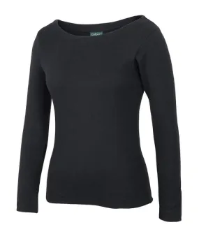 C of C Ladies Long Sleeve Boat Neck Tee