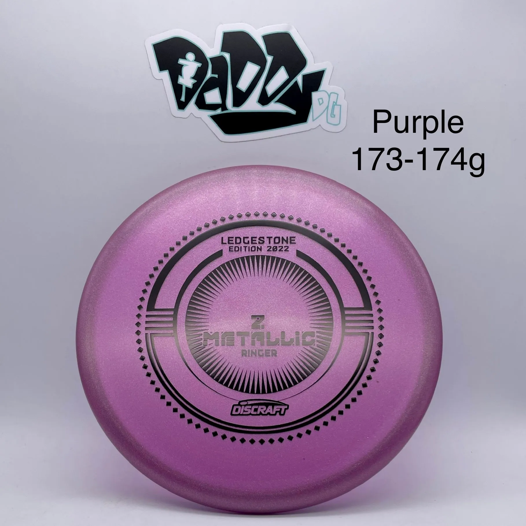 Discraft Z Metallic 2022 Ledgestone Edition Ringer Putt & Approach