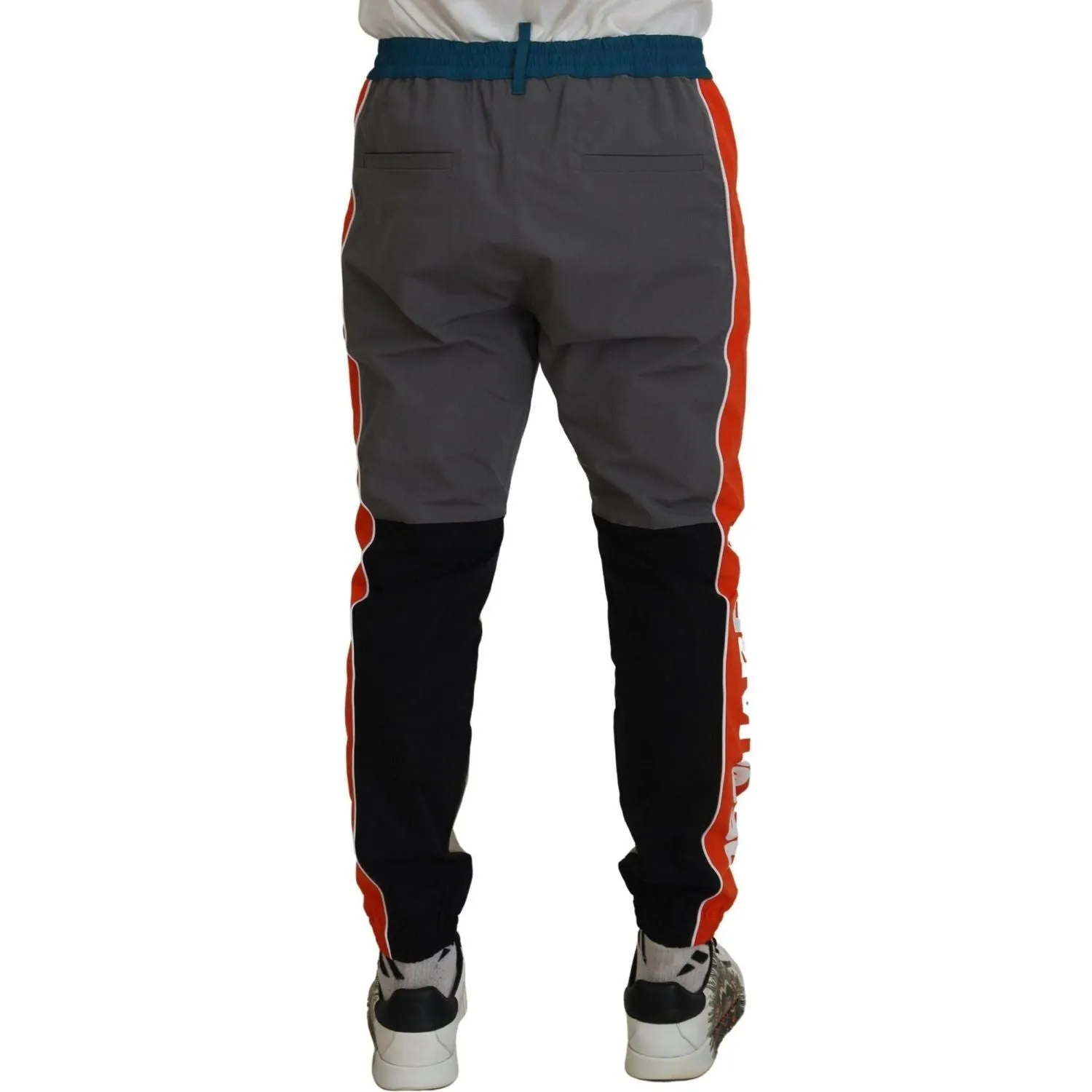 Dsquared² Multicolor Patchwork Cotton Jogging Pants