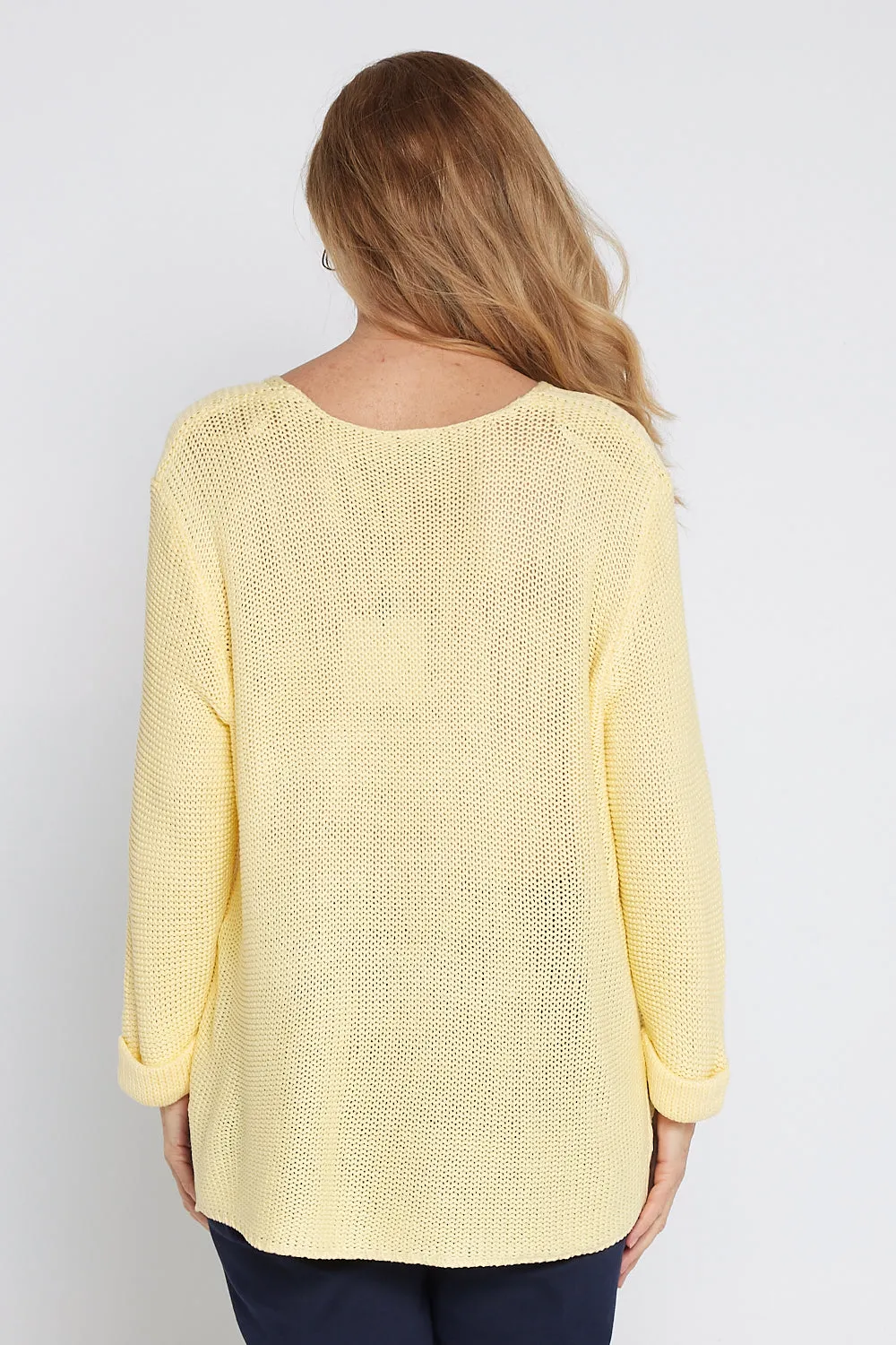 Emmy Cotton Knit Jumper - Butter Yellow