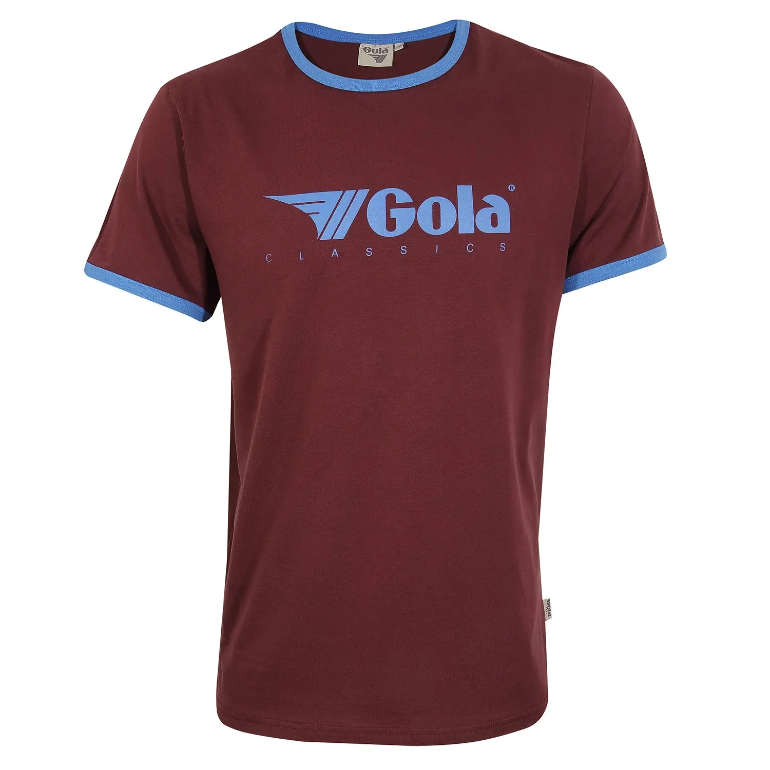 Gola - Claret & Blue Short Sleeve Ringer - T-Shirt