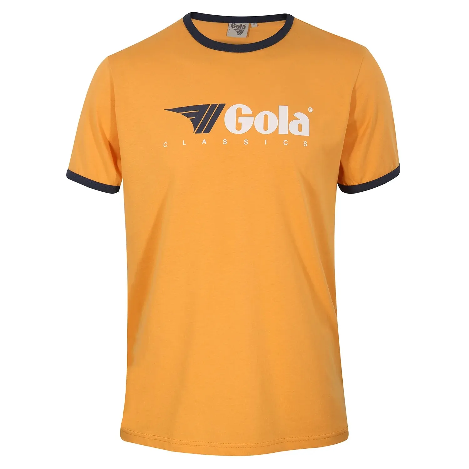 Gola - Gold & Navy Short Sleeve Ringer - T-Shirt