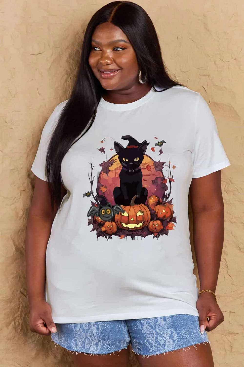 Halloween Theme Graphic T-Shirt