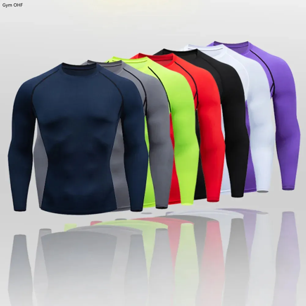 Men's Compression Long Sleeve Running T-Shirt