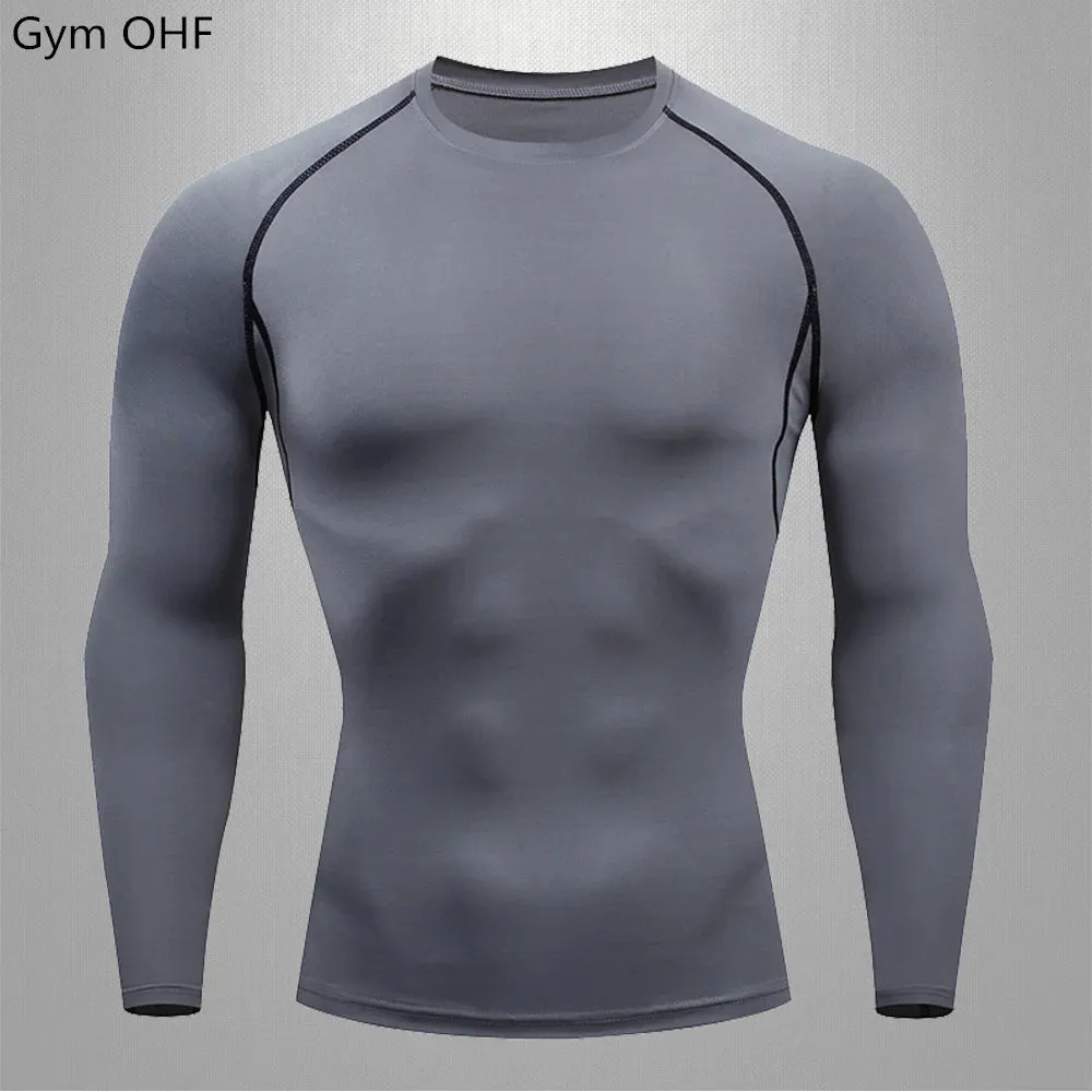 Men's Compression Long Sleeve Running T-Shirt