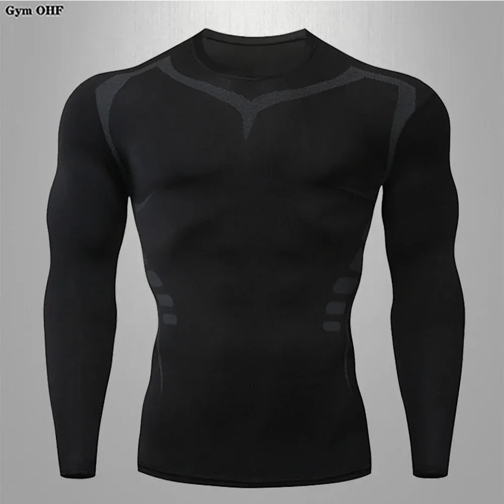 Men's Compression Long Sleeve Running T-Shirt