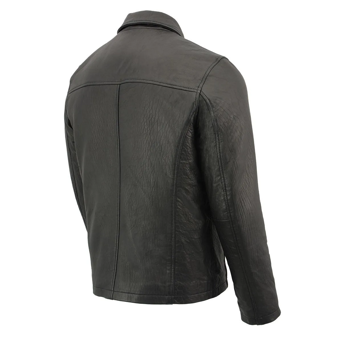 Milwaukee Leather SFM1875 Men's New Zealand Lambskin Leather with Shirt Style Collar