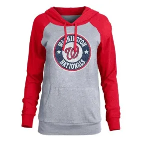 MLB Washington Nationals Women's Lightweight Hooded T-Shirt Team Licensed, S