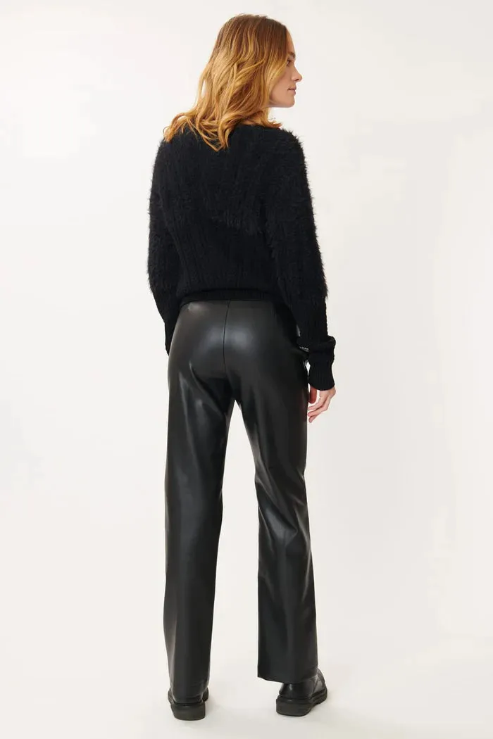 Nadia Vegan Leather Pant - Coco