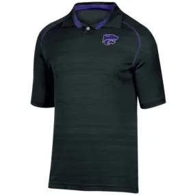 NCAA Kansas State Wildcats Men's Faded Striped Short Sleeve Polo Shirt - S