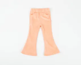 Pink Velour Corduroy Bell Bottoms