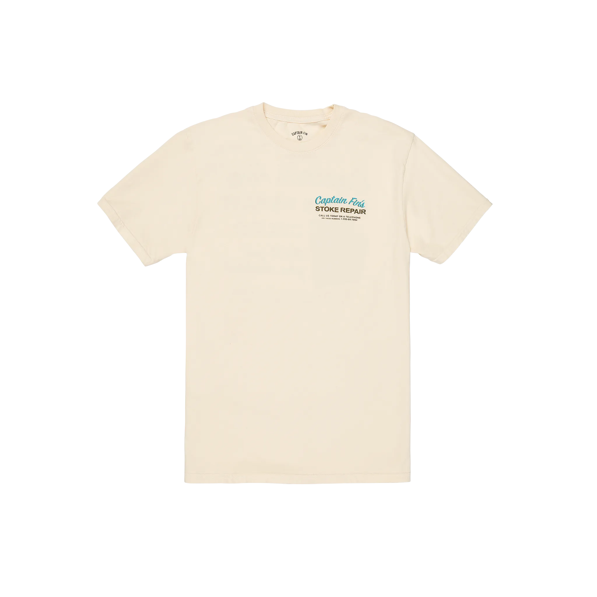 Stoke Repair Short Sleeve Tee - Cream